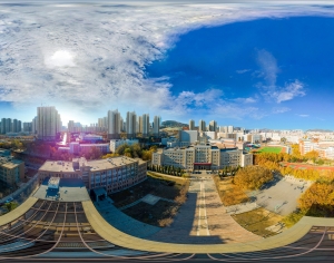 白天城市生态绿化全景HDR-ID:696349193