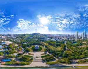 白天城市生态绿化全景HDR-ID:138971092