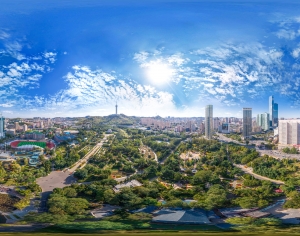 白天城市生态绿化全景HDR-ID:156652932