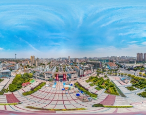 白天城市生态绿化全景HDR-ID:416838886