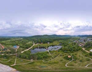 白天城市生态绿化全景HDR-ID:543803937