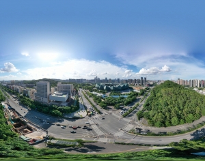 白天城市生态绿化全景HDR-ID:694220073