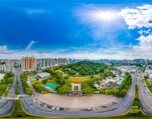 白天城市生态绿化全景HDR-ID:407449018