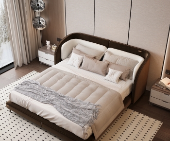 Modern Double Bed-ID:153687002