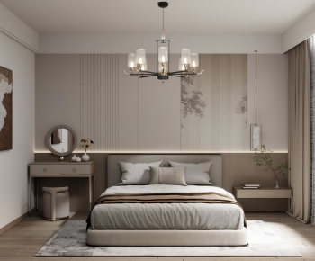 New Chinese Style Bedroom-ID:620600943