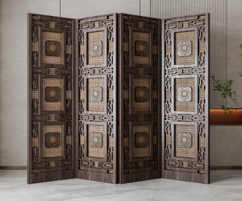 New Chinese Style Wooden Screen Partition-ID:502569724