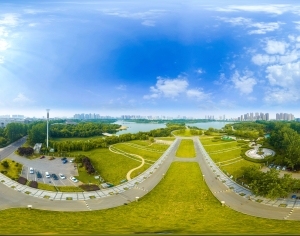 白天城市生态公园全景HDR-ID:5938681