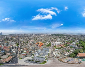 白天城市鸟瞰建筑全景HDR-ID:142611987