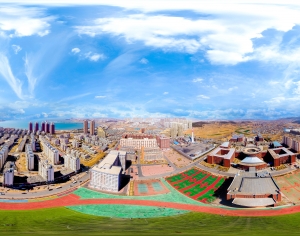 白天城市鸟瞰建筑全景HDR-ID:124669085