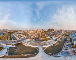 白天城市鸟瞰建筑全景HDR-ID:894365079