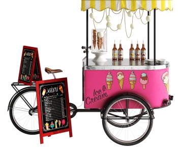 现代冰淇淋自行车售货车-ID:271508938