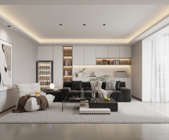 Modern A Living Room-ID:547374015