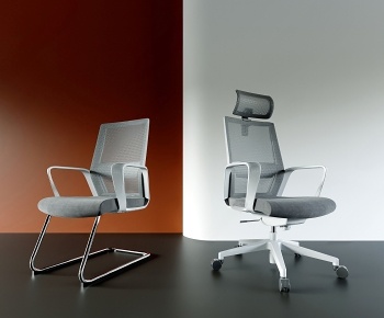 现代网布办公椅3D模型