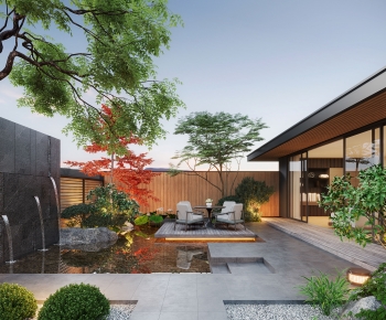 New Chinese Style Courtyard/landscape-ID:579869995