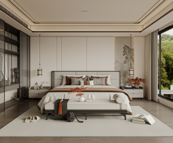 New Chinese Style Bedroom-ID:983015069