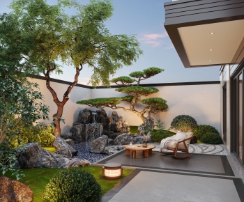 New Chinese Style Courtyard/landscape-ID:477199088