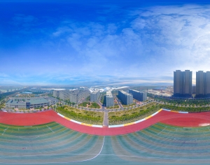 篮球足球健身广场全景HDR-ID:786643989