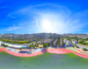 篮球足球健身广场全景HDR-ID:723191985