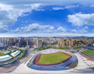篮球足球健身广场全景HDR-ID:701136113