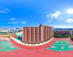 篮球足球健身广场全景HDR-ID:854512938