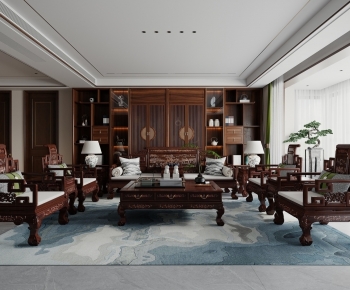Chinese Style A Living Room-ID:970751059