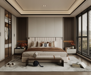 New Chinese Style Bedroom-ID:114273072