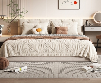 Modern Double Bed-ID:486490015