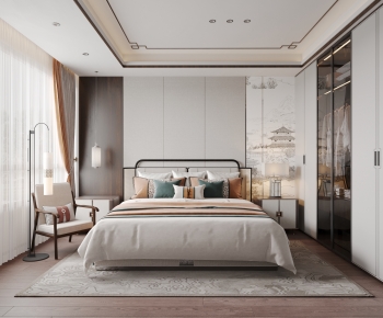 New Chinese Style Bedroom-ID:367597107