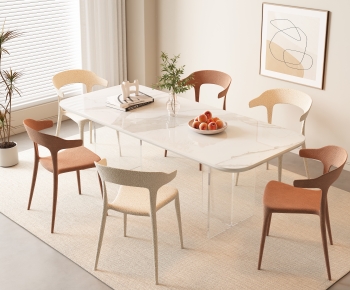 Modern Dining Table And Chairs-ID:988622903