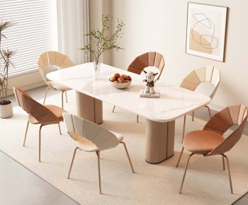 Modern Dining Table And Chairs-ID:424501909