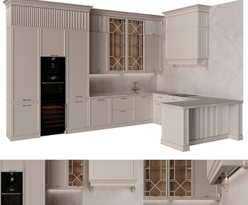 Simple European Style Kitchen Cabinet-ID:575759891
