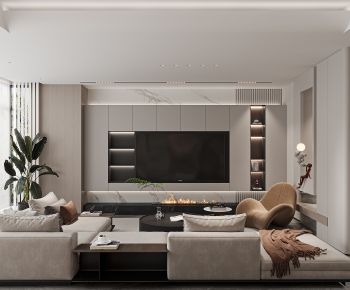 Modern A Living Room-ID:981729983
