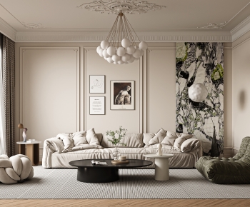 French Style A Living Room-ID:537079106
