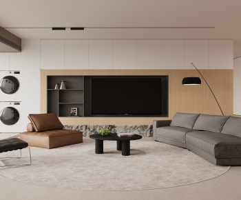 Modern A Living Room-ID:348400123