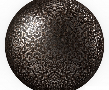 现代金属材质球雕花-ID:103059052