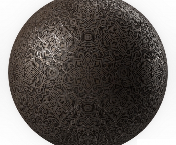现代金属材质球雕花-ID:487190966