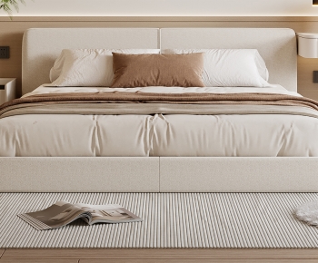 Modern Double Bed-ID:912621097