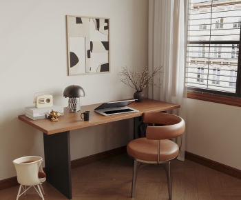 Modern Computer Desk And Chair-ID:779212001