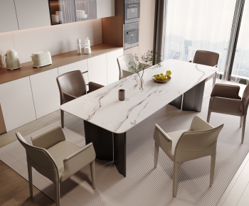 Modern Dining Table And Chairs-ID:613022094