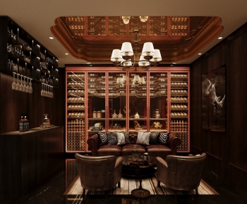 American Style Wine Cellar/Wine Tasting Room-ID:159288887