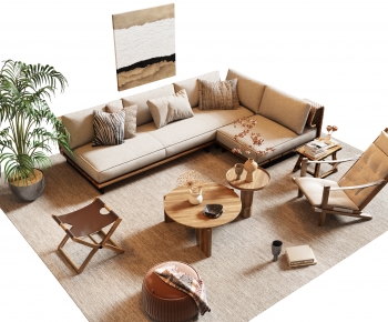Wabi-sabi Style Sofa Combination-ID:427361017