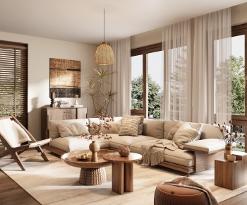 Wabi-sabi Style A Living Room-ID:800956963