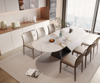 Modern Dining Table And Chairs-ID:964771038