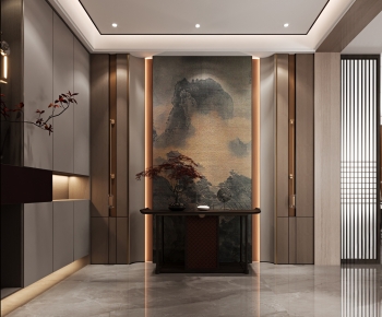New Chinese Style Hallway-ID:197133061