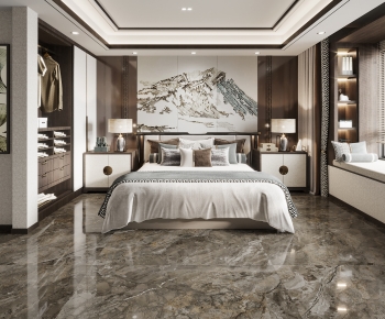 New Chinese Style Bedroom-ID:186336992