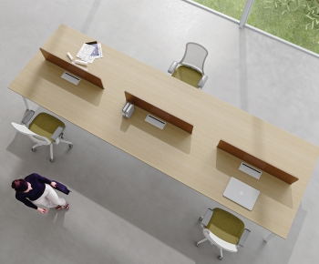 Modern Office Desk And Chair-ID:717369084