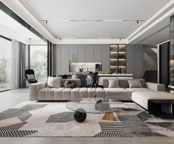 Modern A Living Room-ID:784264092