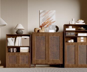 Wabi-sabi Style Side Cabinet/Entrance Cabinet-ID:467868098