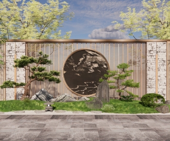 New Chinese Style Landscape Wall-ID:734080087