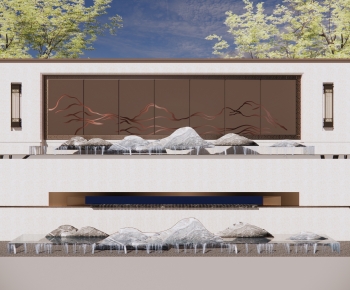 New Chinese Style Landscape Wall-ID:300421003